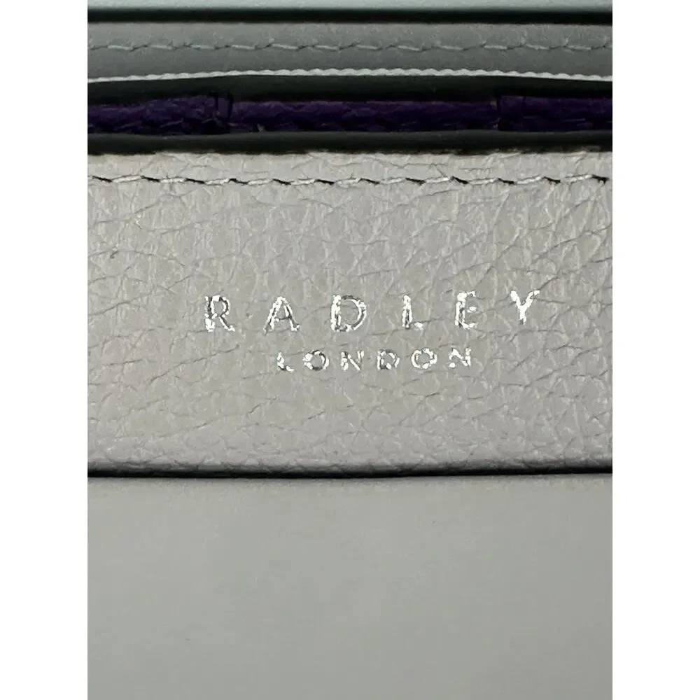 Radley London Pastel Purple Medium Bi-Fold Wallet Purse Multi Card ID Case EUC